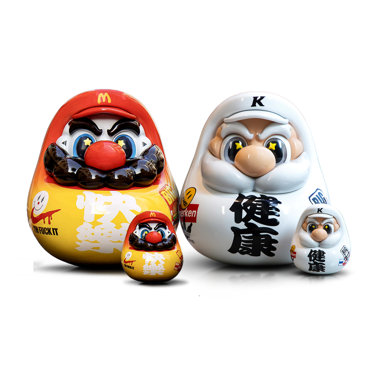 "In Stock" SENZII x God of Wealth Courtyard Super Daruma - Health