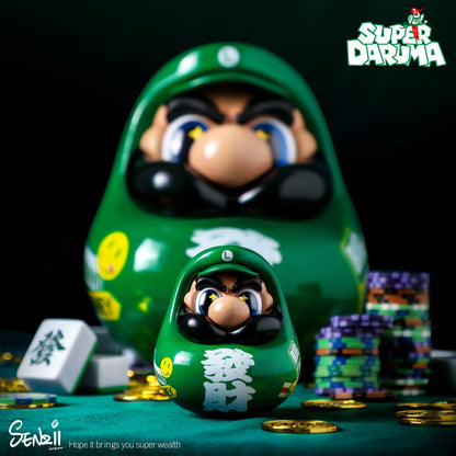 "In Stock" SENZII x God of Wealth's Courtyard Super Daruma - Get Rich