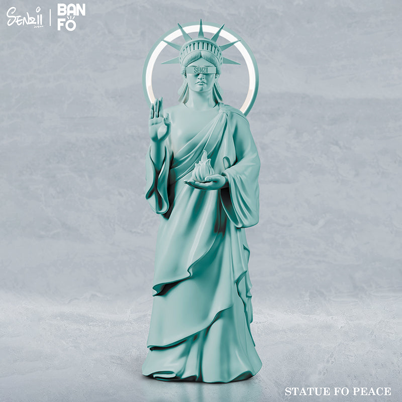 【現貨】SENZII千記商行·BANFO萬佛系列 和平女神像(STATUE OF PEACE) 松石青
