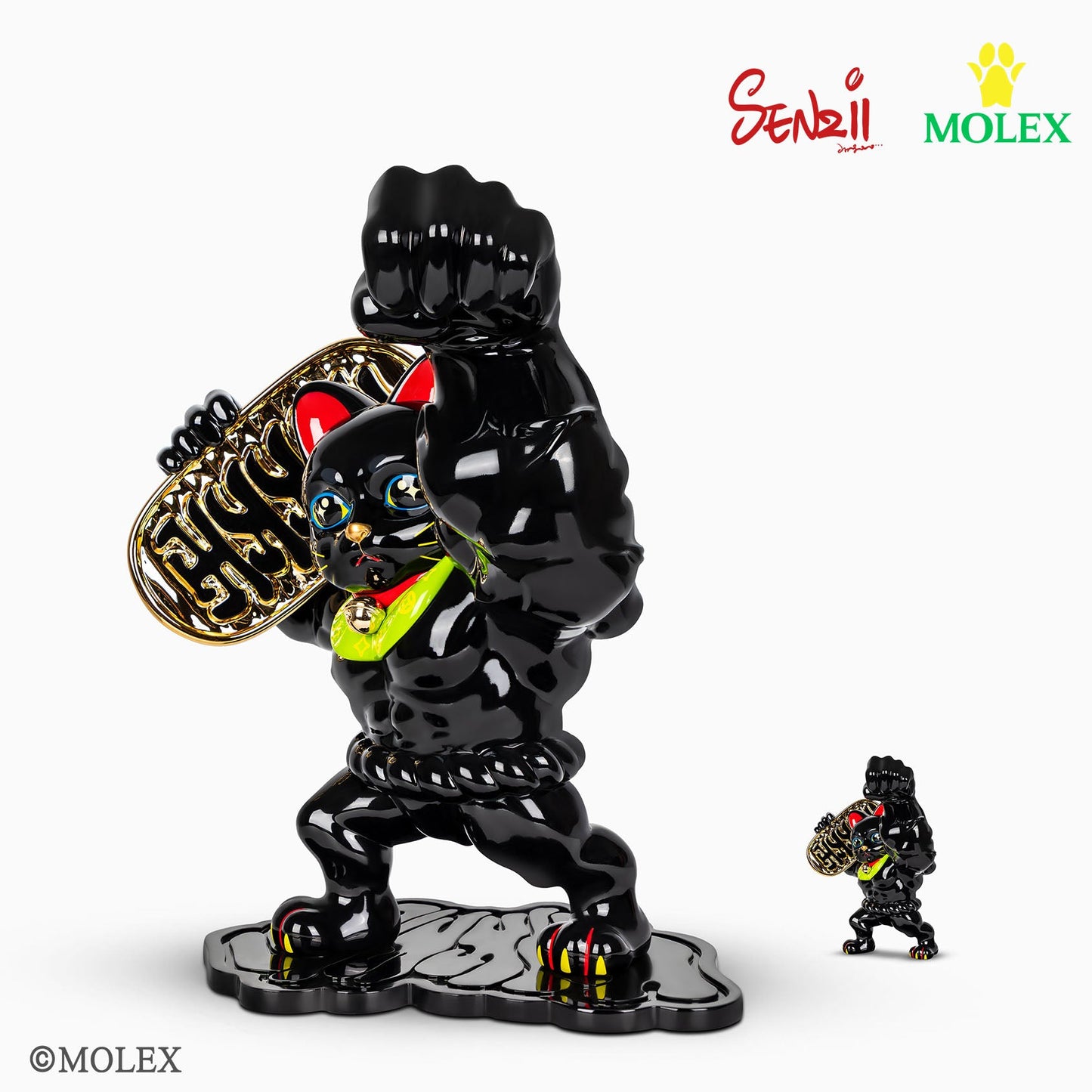 [現貨]SENZII千記商行x財神院子 貓力士MOLEX（金運版）