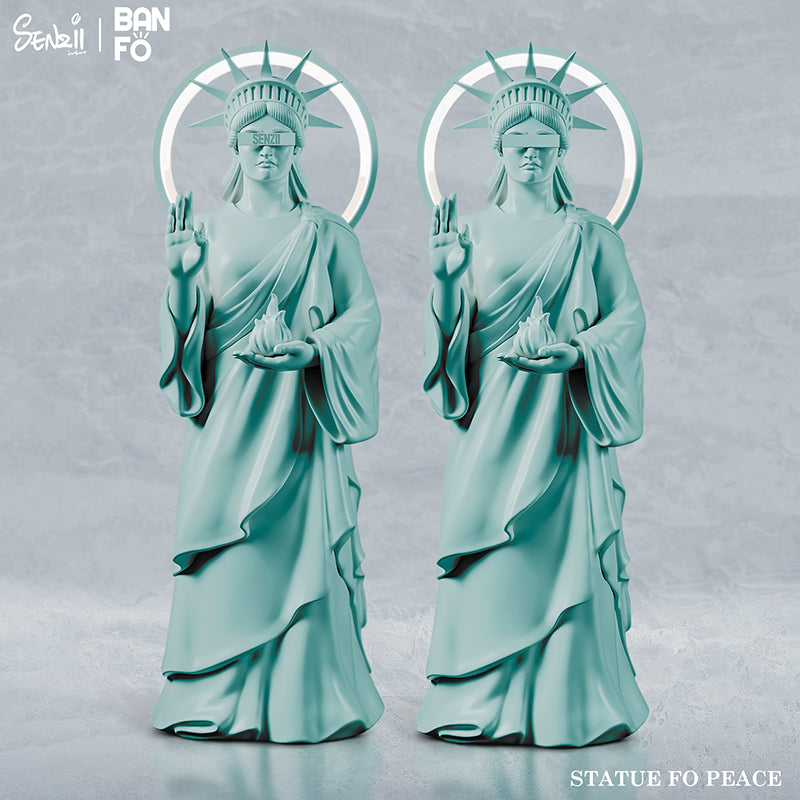 【現貨】SENZII千記商行·BANFO萬佛系列 和平女神像(STATUE OF PEACE) 松石青