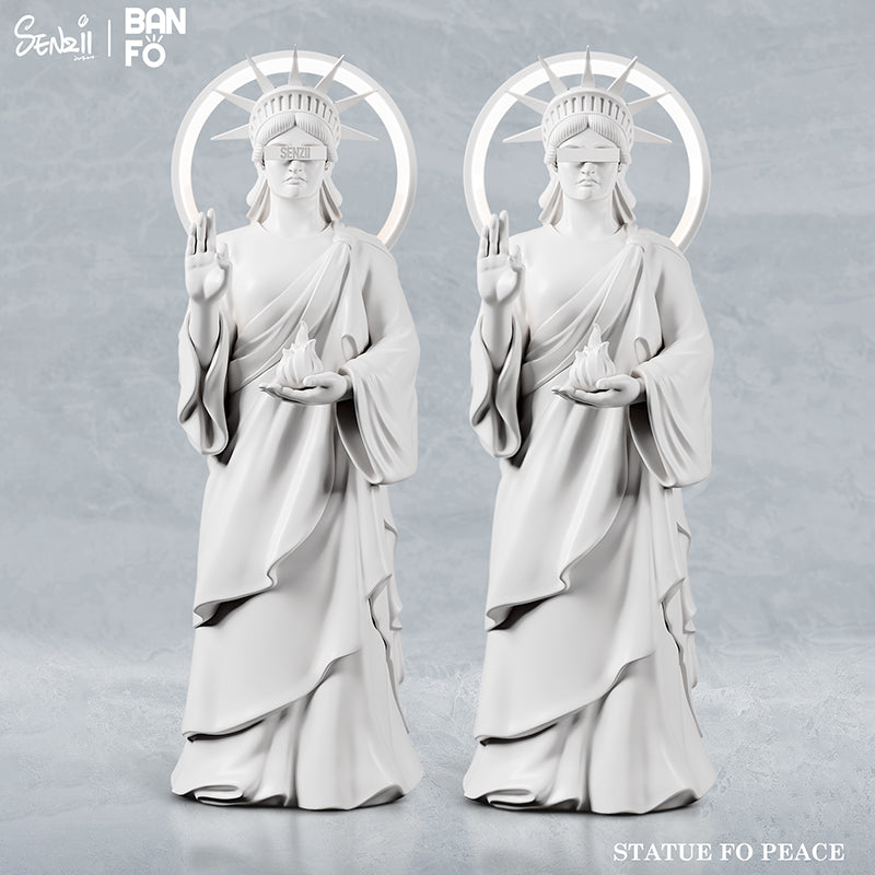 【現貨】SENZII千記商行·BANFO萬佛系列 和平女神像(STATUE OF PEACE) 石膏白