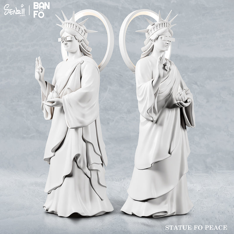 【現貨】SENZII千記商行·BANFO萬佛系列 和平女神像(STATUE OF PEACE) 石膏白