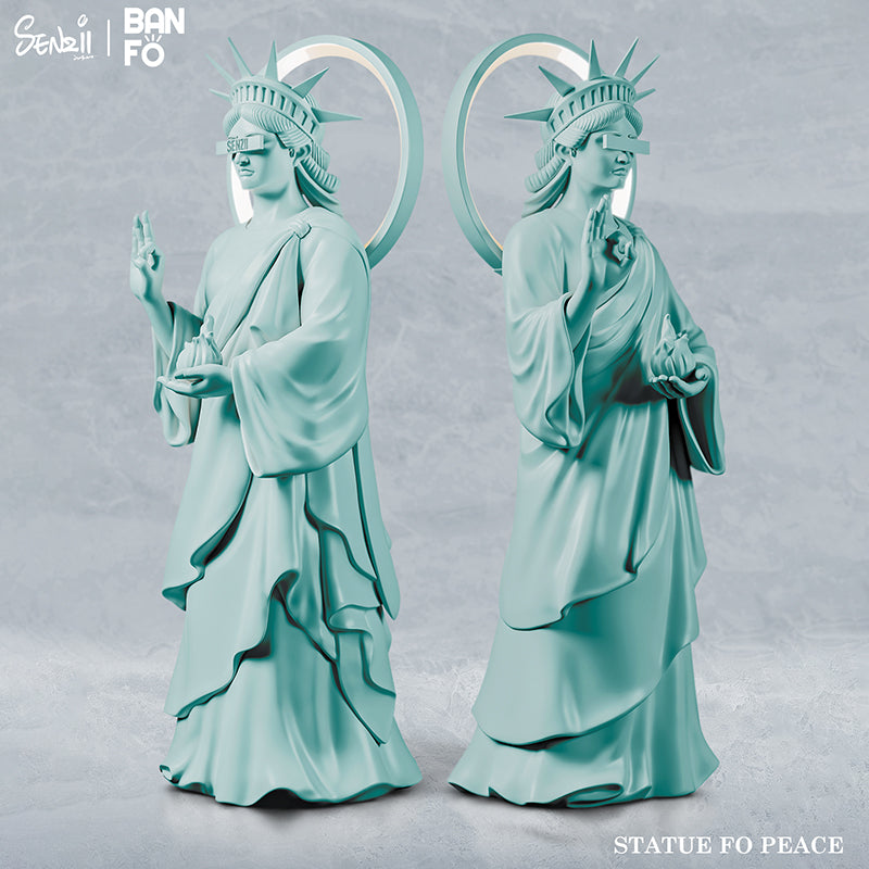 【現貨】SENZII千記商行·BANFO萬佛系列 和平女神像(STATUE OF PEACE) 松石青
