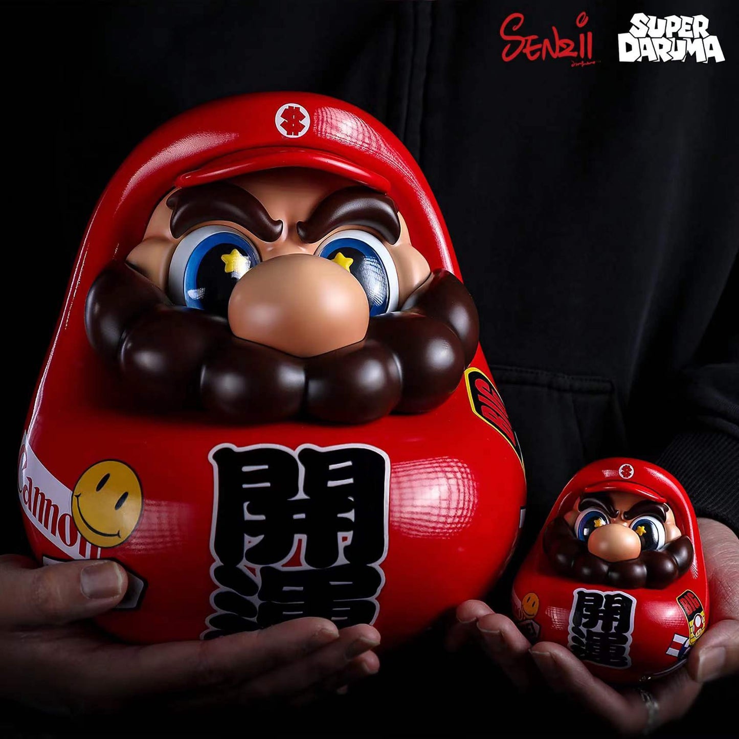 "In Stock" SENZII x God of Wealth's Courtyard Super Daruma - Get Rich