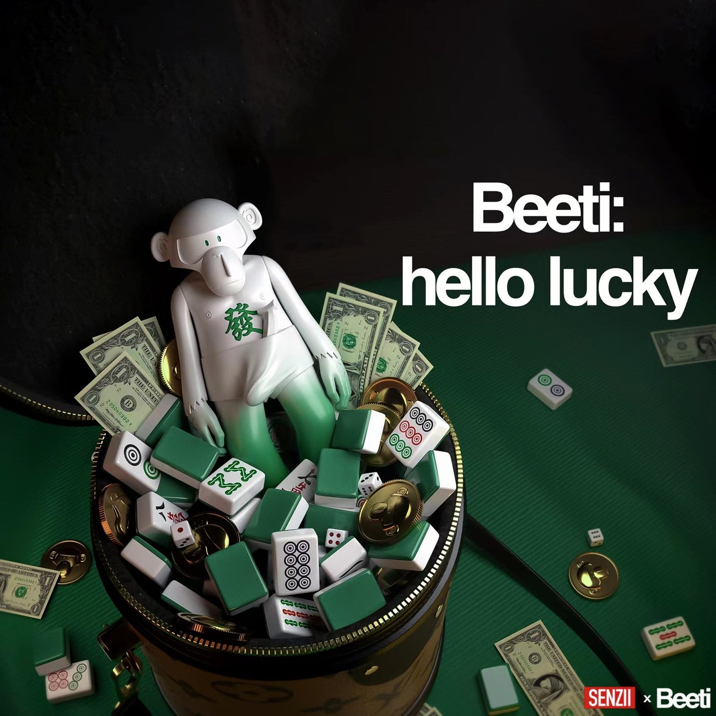 【現貨】SENZII千記商行xBeeti HELLO系列-LUCKY 發財